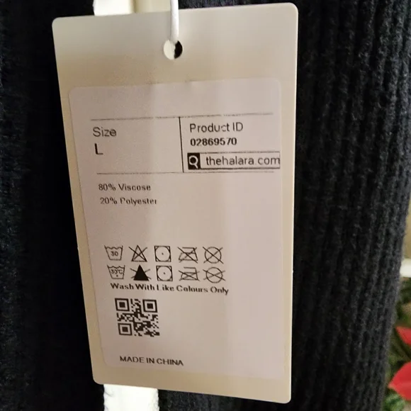 HALARA Black Long Knit Cardigan - Picture 3 of 5